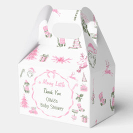 A Merry Little Christmas Baby Shower Favor Boxes Bedankdoosjes