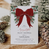 A Merry Little Christmas Baby Shower Invitation Kaart