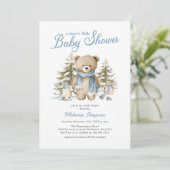 A Merry Little Christmas Baby Shower Kaart (Staand voorkant)