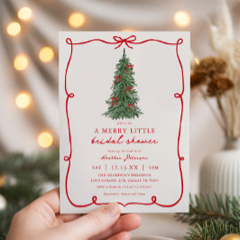 A Merry Little Christmas Bridal Shower Kaart