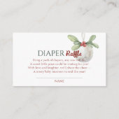 A Merry Little Christmas Clothes Diaper Raffle Informatiekaartje (Achterkant)