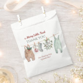 A Merry Little Christmas Clothes Thank You Bedankzakje (Geknipt)