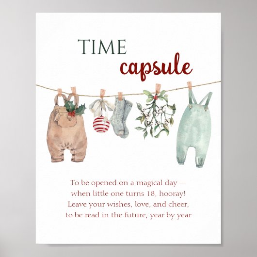 A Merry Little Christmas Clothes Time Capsule Poster (Voorkant)