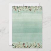 A Merry Little Christmas clothlines Baby Shower Kaart (Achterkant)