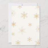 A Merry Little Gold Bow Baby Shower Kaart (Achterkant)