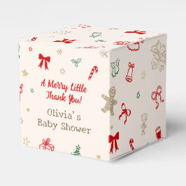 A Merry Little Thank You Christmas Baby Shower Bedankdoosjes