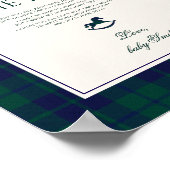 A message from the bump Classic plaid Toy Poster (Hoek)