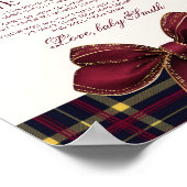 A message from the bump Teddy Bear Red Bow Poster (Hoek)