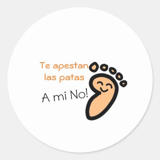 A mi no me apestan las Patas Ronde Sticker (Voorkant)