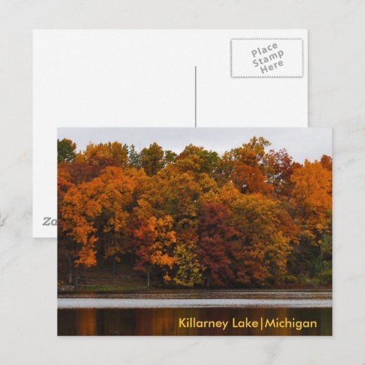 A Michigan Autumn Briefkaart (Voorkant / Achterkant)