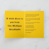 A Michigan Christmas Wish Feestdagen Kaart (Binnen)