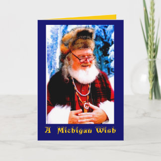 A Michigan Christmas Wish Feestdagen Kaart