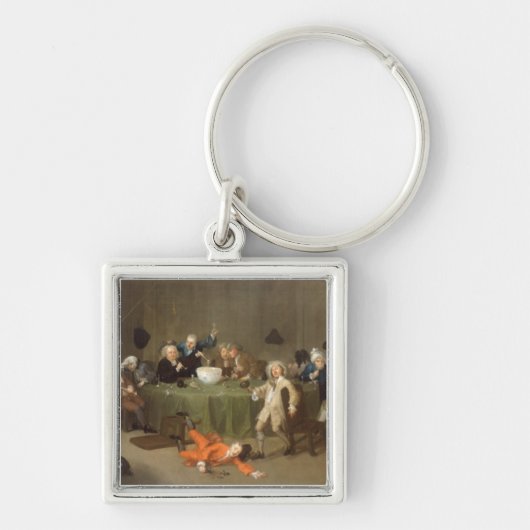 A Midnight Modern Conversation, c.1732 (olie op bl Sleutelhanger (Voorkant)