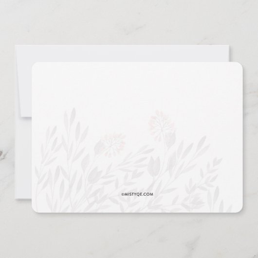 A Midsummer Night's Dream Flat Dank u Bedankkaart (Achterkant)