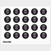 A Mighty Seizure Elepsy Awareness Funny Suprt  Ronde Sticker (Vel)