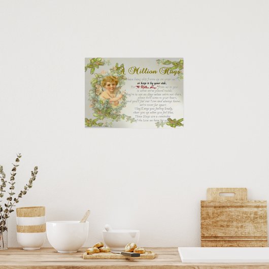 A Million Hugs Plural Verse Poster (Keuken)