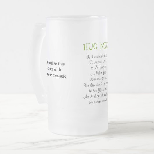 A Million Hugs Verse a Singular Matglas Bierpul (Voorkant links)