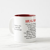 A Million Hugs Verse a Singular Tweekleurige Koffiemok (Voorkant links)