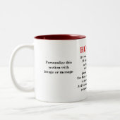 A Million Hugs Verse a Singular Tweekleurige Koffiemok (Links)