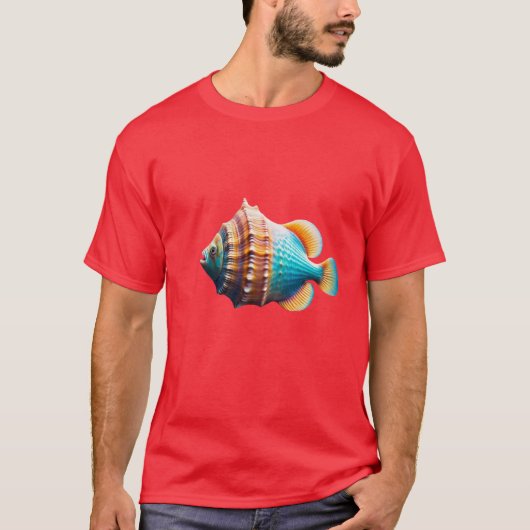 A Miracle Fish" Basic Donker T-shirt (Voorkant)