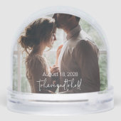 A Modern Love Script Couple's Photo Sneeuwbol (Achterkant)