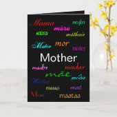 "A Moederdag" Kaart (Gele Bloem)