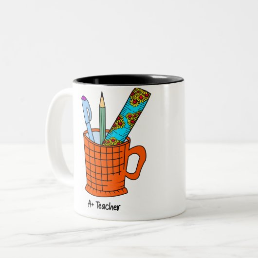 A+ Mok van leerling-koffie | Leerlingenwaardigheid (Voorkant links)