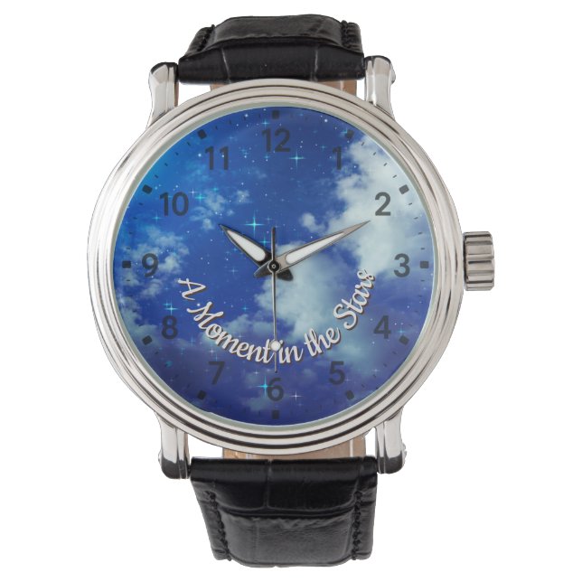 A Moment in the Stars Watch | Night Sky  Horloge (Voorkant)