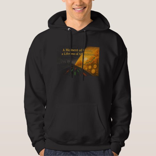 A Moment of Grind Trader Motivational Hoodie (Voorkant)