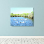 A Moment of Thankful Peace Canvas Afdruk (Insitu (Houten vloer))