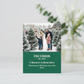 A Moment to Remember December Memory Photo Briefkaart (Staand voorkant)