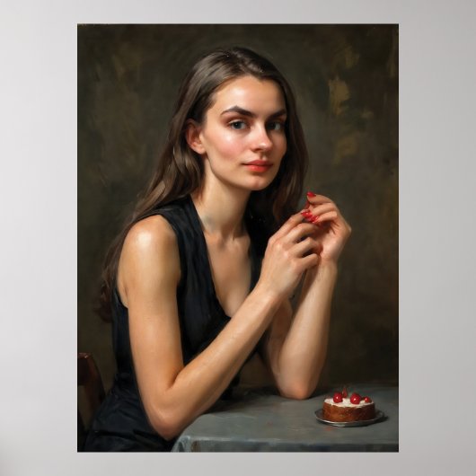 A Moment with Cherries Poster (Voorkant)