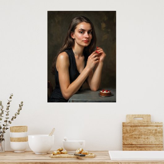 A Moment with Cherries Poster (Keuken)