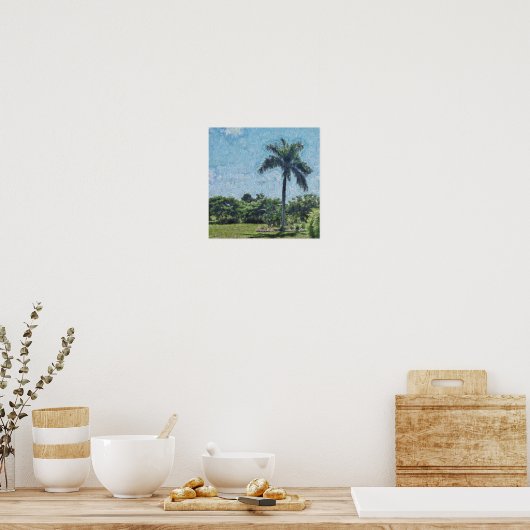 A Monet Palm Poster (Keuken)