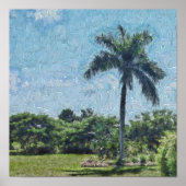 A Monet Palm Poster (Voorkant)