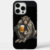 a monkey with a beer in its hand Case-Mate iPhone case (Achterkant)
