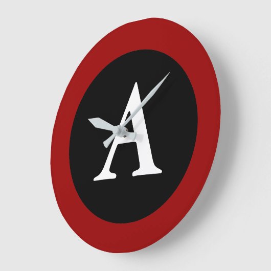 A : Monogram een grote moderne wandklok (Hoek)