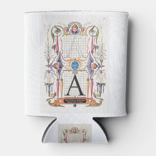 A Monogram Gifts, alfabet A, letters A Blikjeskoeler (Voorkant)