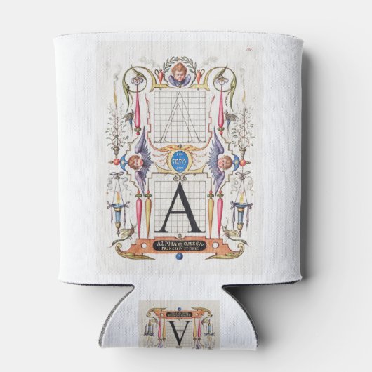 A Monogram Gifts, alfabet A, letters A Blikjeskoeler (Achterkant)