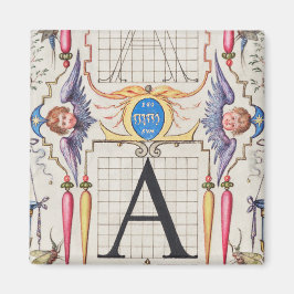 A Monogram Gifts, alfabet A, letters A Magneet
