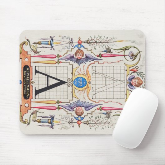 A Monogram Gifts, alfabet A, letters A Muismat (Met muis)