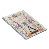 A Monogram Gifts, alfabet A, letters A Notitieboek (Rechterzijde)