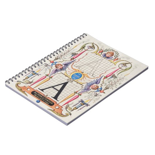 A Monogram Gifts, alfabet A, letters A Notitieboek (Linkerzijde)
