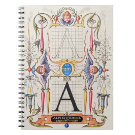 A Monogram Gifts, alfabet A, letters A Notitieboek