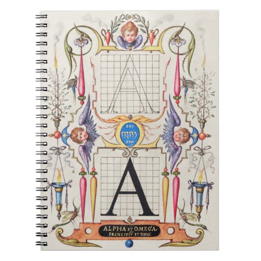 A Monogram Gifts, alfabet A, letters A Notitieboek (Voorkant)