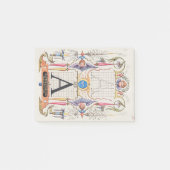 A Monogram Gifts, alfabet A, letters A Post-it® Notes (Voorkant)