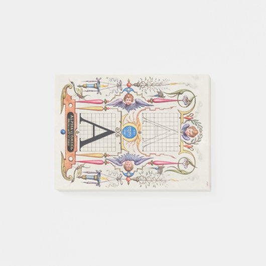 A Monogram Gifts, alfabet A, letters A Post-it® Notes (Voorkant)