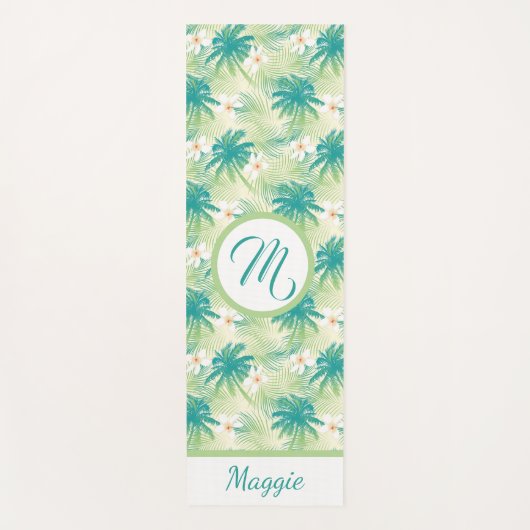 A Monogrammed Tropical Summer Yogamat (Voorkant)
