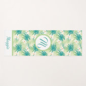 A Monogrammed Tropical Summer Yogamat (Voorkant (horizontaal))