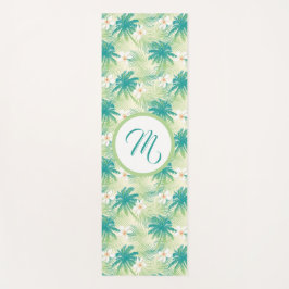 A Monogrammed Tropical Summer Yogamat